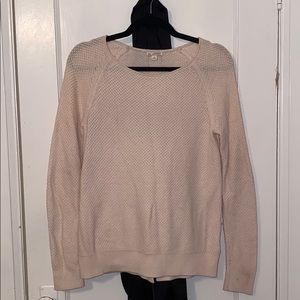 light pink knit sweater - size small